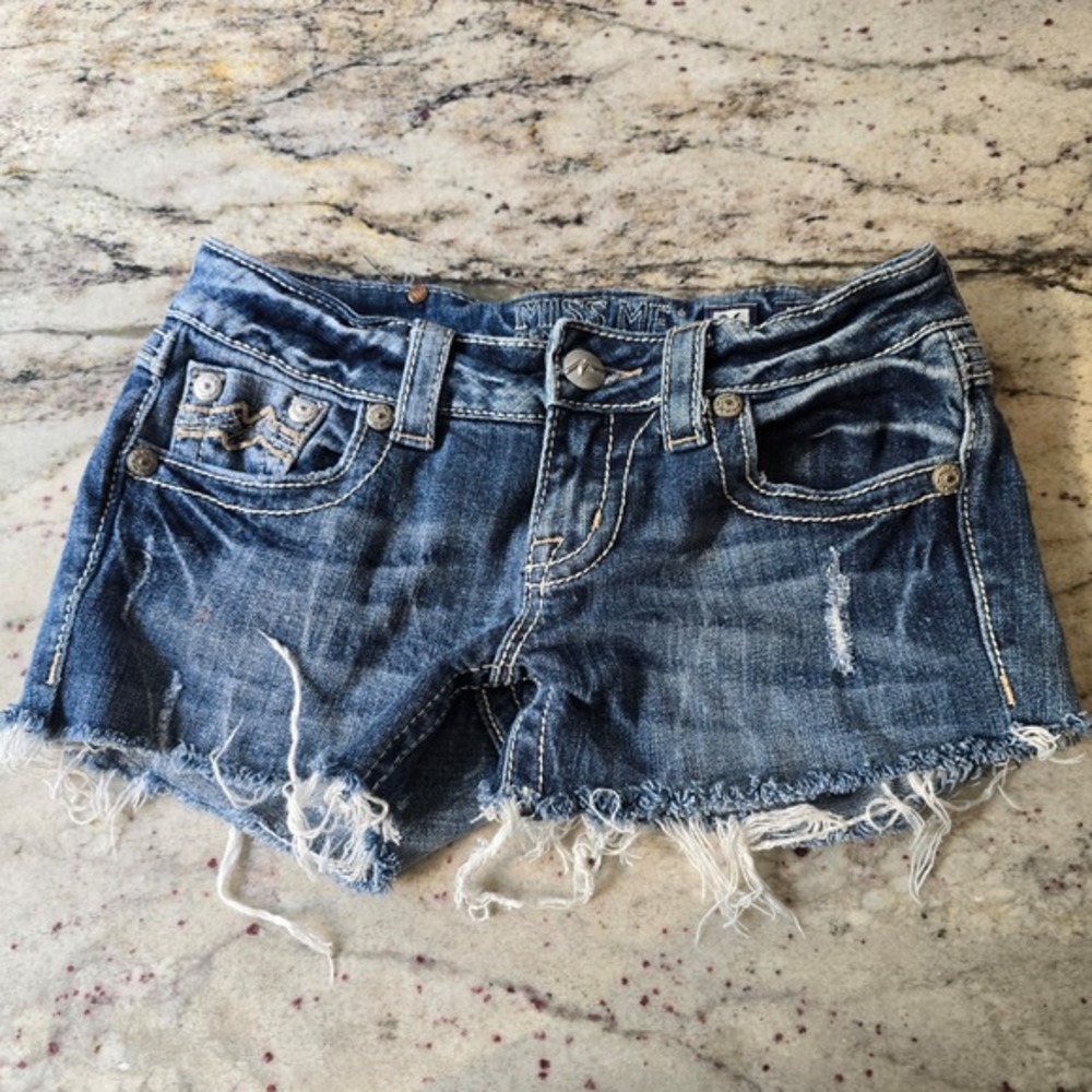 Miss Me Shorts size 26 one Capris now cute cut offs